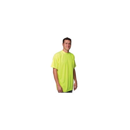 Pip NON-ANSI, SHORT SLEEVE T-SHIRTCREW NECK, CHEST POCKET LY, PK 50 310-CNTSNLY-5X